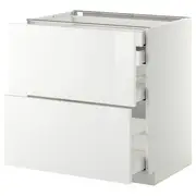 METOD base cb 2 frnts/2 low/1 md/1 hi drw, white Maximera/Ringhult white, 80x60x80 cm