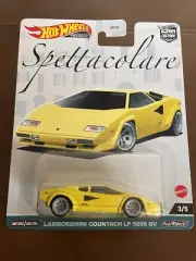 1/64 HOT WHEELS REAL RIDERS SPETTACOLARE 3/5 LAMBORGHINI COUNTACH LP5000 YELLOW