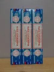 NAG CHAMPA Satya Sai Baba 3 x 15g Packs Incense - FREE POST AU