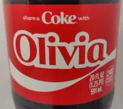 Share A Coke With Olivia 2025 Personalized Gift Coca Cola Bottle