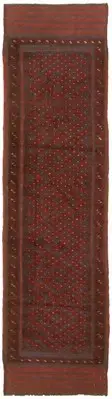 Vintage Hand-knotted Runner Rug 2'0" x 7'9" Traditional Wool Carpet