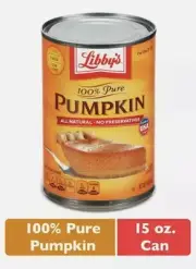 Libby's 100% Pure Pumpkin 15 oz. Canned Pumpkin - Pumpkin Pie