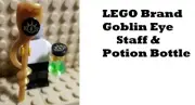 LEGO Goblin Weapon Potion Bottle Set Staff Eye Spells Poison Green Goop Flask