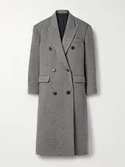 [Marant Étoile] Marant Étoile - Lexana Double-breasted Wool-blend Coat - Gray - FR 40 FR 40 Gray