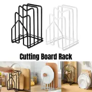 Kitchen Pot Lid Holder Chopping Board Rack Countertop Organizer Shelf Stand AU
