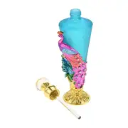 30ml Perfume Bottle Conical Shape Peacock Pattern Repackaging Cologne Fragrance