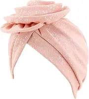 [Surkat] Striped Pleated Twist Turban Head Wrap Hair Wear Chemo Hat Beanie