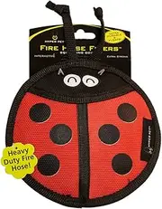Hyper Pet Firehose Flyers Ladybug Durable Squeaky Dog Toy 9.8 x 1.2 x 6.5 inches