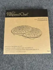 Pampered Chef Microwave Chip Maker Set - New In Box - Make Healthy Chips