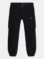 GUESS Navy Gabardine Cargo Pants in Blue Size: 14, Cotton
