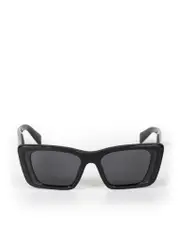 Black Butterfly Tinted Logo Sunglasses
