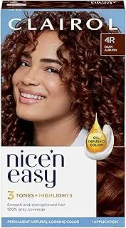 Nice n Easy Permanent Color - 4R Dark Auburn by Clairol for Women - 1 Application Hair Color