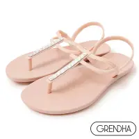 在飛比找Yahoo奇摩購物中心優惠-(夏日休閒推薦鞋)Grendha 璀璨女王平底涼鞋-粉紅