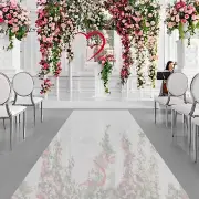 Wedding Aisle Runner Mirror Rug 65*3ft Double Sided Carpet Party Decoration