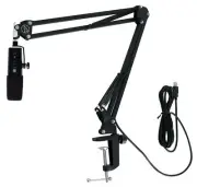 Presonus Revelator Dynamic USB Microphone Recording Mic+Audio Technica Boom Arm