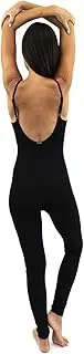 [TREELANCE] Yoga Bodysuit One Piece Bodysuits Workout Organic Cotton Bra Open Back Jumpsuit for Women Yoga
