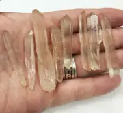 Natural Clear Quartz Cluster Crystal Point Specimen Lot Of 8 - 43g