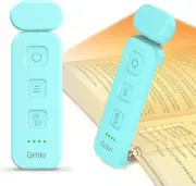 Rechargeable Clip-On Book Reading Light - 3 Colors, 5-Level Dimmable, Compact