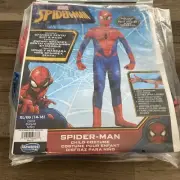 Marvel Spider-Man Halloween Costume Jumpsuit Mask Boys Child XL (14-16)/ai