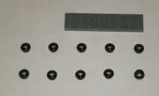LEGO NEW 1x1 Black Plate Round Open Stud (10x) 6168646 Brick 28626
