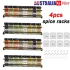 4X Kitchen Spice Rack /Jars Shelves Wall Mount Kitchen Door Storage Organizer AU