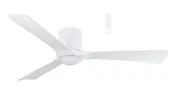 Martec Fresno 1320mm Smart DC Ceiling Fan + Light with WiFi Remote White