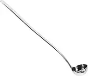 EXHUMKY Long Handle Stainless Steel Spoon for Honey Oil and Seasoning Ergonomic Design for Deep Jars for Spices Sauces and Cooking Needs