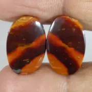 Detoxification Benefits Natural Agate Oval Cabochon Loose Gemstone 18.75 ct