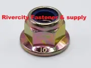 (5) M12-1.75 Hex Flange Stop Lock Nut Nylon Insert DIN 6926 M12x1.75 10.9 Nuts
