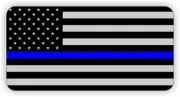 3pcs - Police American Flag Helmet Hard Hat Stickers Decals Thin Blue Line