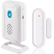 Door Chime Wireless Window Open Contact Sensor Alarm 918 FT 36 Chimes for Store