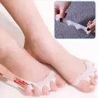 1/2 Pair Silicone Gel Bunion Toe Corrector Orthotics Straightener Separator Pain