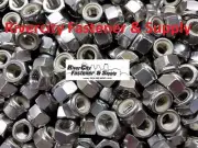 (10) M12-1.75 Nylon Insert Lock Stop Nuts DIN 982 12mm tall nuts Stainless Steel