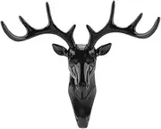 Key Hooks for Wall - Decorative Deer Wall Key Holder Hook Hanger Coat Rack with 9 Hooks Storage Wall Mounted Decorative Organizer Without Drilling