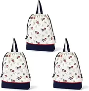[COLORFUL CANDY STYLE] Laura Ashley Drawstring Large Gymnastics Clothing Bag Stylish Gymnastics Clothes Bag Change of Clothes Exercise Wear Kindergarten Kids Toddler