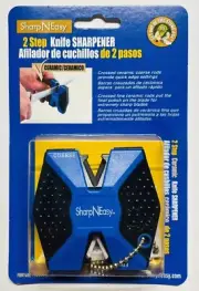 1 Pc AccuSharp Sharp-N-Easy Blue / Black 2-Step Knife Sharpener.
