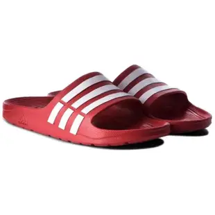 【adidas 愛迪達】拖鞋 男鞋 女鞋 運動 DURAMO SLIDE 紅 G15886