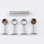 For Wardrobe Rail Support Bracket Round Centre Socket (25mm) in Chrome Finish