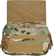 Tactical Drop Pouch Mini Dangler Pouch Admin Pouch with Hook and Loop Med Add-on Tool Pouch Abdominal Carrying Pouch Tactical IFAK Pouch for Chest Rig and Tactical Vest Mk3