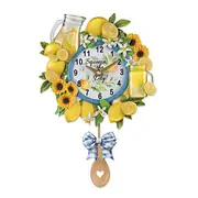 'Squeeze The Day' Lemonade-Themed Sculptural Wall Clock