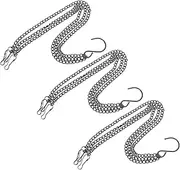 KONTONTY 3pcs Hanging Basket Chains with Hooks Sturdy Plant Hanging Chain for Bird Feeders Lanterns Home Decoration for Planters Ornaments