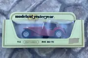 MATCHBOX LESNEY MODELS OF YESTERYEAR 1945 MG T.C. NO. Y-8 Red & Tan