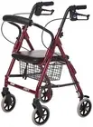 Lumex Walkabout Junior Rollator with Seat, Small & Narrow Walker for Short...