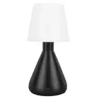 Desk Lamp White Lampshade Bedside Lamp Stepless Dimmable Cordless Rechargeable