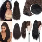 Premium Drawstring Ponytail as human Hair Extensions Real Long Pony Tail Bun US