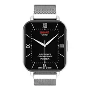 1.78 inch Full Touch Screen Bluetooth Calling DTX Smartwatch Men IP68 Waterproof Sports Smart Watch Heart Rate Monitor Fitness Tracker - Silver