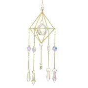 1 Pack Crystals Rainbow Suncatcher Hanging Colorful Crystals 18.1 Inch, Crystal