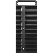 Strongway 1/2in.-Drive Magnetic Socket Holder, SAE and Metric, Black