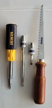 Irwin Tool Lot 9 N 1 Screwdriver 3" 6" Quick Change Extension Bit Drywall Saw
