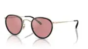 Oliver Peoples OV1104S MP-2 Sun 51453E Black-Gold/Magenta Round Men's Sunglasses